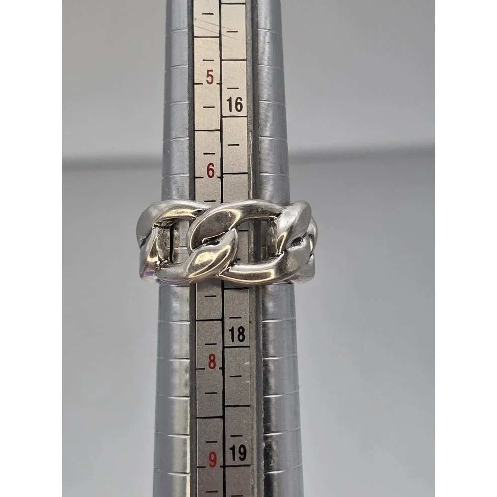 New LUCKY BRAND Ring Chain‎ Link Silver Tone Size 7 New w/ Tags FREE $HIPPING!!